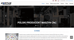 Desktop Screenshot of mg-certus.pl